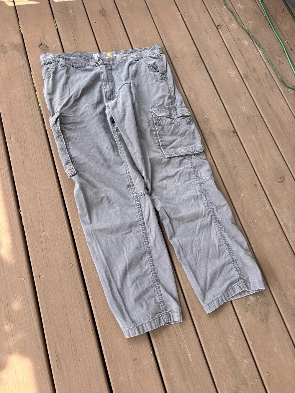 Carhartt Force Mens 40x32 Grey Relaxed Fit Cargo Pants